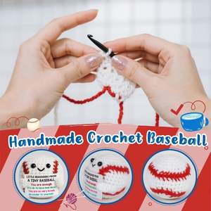 Gorro de Béisbol de Ganchillo de Algodón Ecológico Positivo, Regalo para Hombre/Mujer, Apoyo Emocional para <span class=keywords><strong>Compañeros</strong></span> de Equipo/Entrenador, <span class=keywords><strong>Compañeros</strong></span> de Trabajo, Recupérate Pronto, Mumu CD075 - Product Image 3