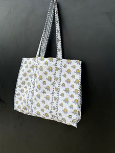 Sac fourre-tout en coton uni Sac polyvalent lavable et réutilisable pour l'épicerie, l'école et le bureau - Product Image 3