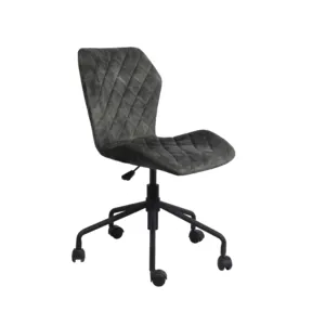 Design confortável Vintage chiars escritório ajustável para sala de estar Ergonômico Low Back Velvet Tecido Visitor Office Chair