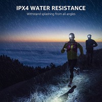 Linterna Frontal LED Recargable por USB de Alto Lumen, Resistente al Agua IPX4, de Largo Alcance, Portátil, para Acampar, Pescar y Hacer Senderismo al Aire Libre