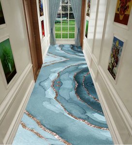 <strong>Washable</strong> Long Green Flora Rug <strong>Runner</strong> Colorful <strong>Carpet</strong> Entrance <strong>Runner</strong> for Stairs Alfombras De Pasillos - Product Image 1
