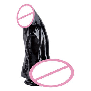 Enorme mostro donne uomini Super nero realistico grosso nero enorme Dildo xl cazzo giocattolo del sesso - Product Image 2