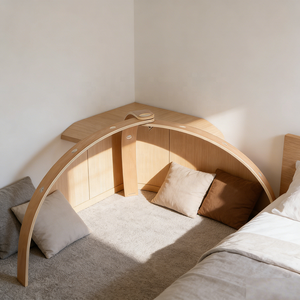 जेट कस्टम फोल्डेबल लकड़ी का बेबी जिम शिशुओं के लिए नरम सुविधाओं के साथ सेट-ओम कस्टम बेबी उत्पाद - Product Image 4