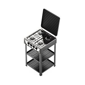 Raf fornello a Gas in acciaio inox nero a 4 fuochi per uso domestico fornello portatile RV per esterno preciso controllo della fiamma a <span class=keywords><strong>basso</strong></span> <span class=keywords><strong>consumo</strong></span> <span class=keywords><strong>energetico</strong></span> - Product Image 3