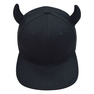 Casquette de baseball tendance avec protection pour les oreilles, motif cornes de diable, broderie main, style homme et femme - Product Image 5