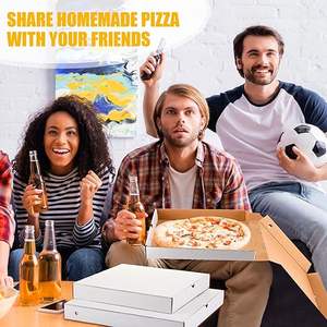 Scatole Personalizzabili per <span class=keywords><strong>Pizza</strong></span> in Cartone Ondulato Bianco di Alta Qualità, Goffrate, per Alimenti <span class=keywords><strong>e</strong></span> Pizze Fatte in Casa - Product Image 5