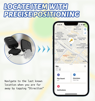 Plastique certifié CE ROHS Localisateur de clés intelligent Portefeuille Suivi des bagages Mini Tracker App Télécommande pour clés Sacs