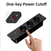 Prise de courant encastrée OEM pour bureau, ports USB-A, station de charge de table pour mobilier de bureau et d'hôtel, vente en gros