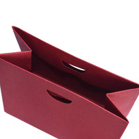 CSMD Chinesische Hersteller kleine Bestellmengen versand bereit Großhandel Schmuck verpackungen können Logo Kosmetik rote Geschenkt üte hinzufügen