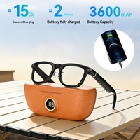 X01 800W Étui de charge magnétique à charge inversée avec affichage de puissance, lunettes intelligentes à commande tactile pour la photographie d'objets