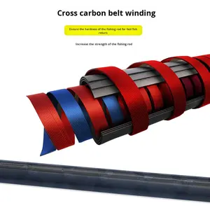 <span class=keywords><strong>Canne</strong></span> à pêche en carbone personnalisée par une usine chinoise OEM, pour lancer des leurres, 2,4 m, 2,7 m, 3 m, 40-80 lb - Product Image 3