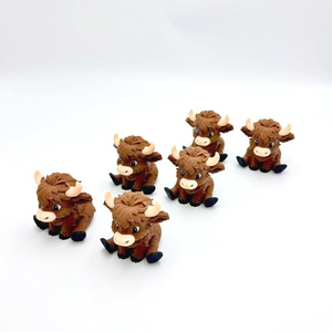 OEM 3D-Druckdesign Niedliches Sitzen Highland Cow Umwelt freundliches PLA-Material Heiß verkaufendes Kinderspiel zeug Geschenke direkt ab Werk - Product Image 6
