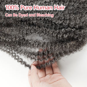 ANNA # sale e pepe 50g 100% <span class=keywords><strong>capelli</strong></span> umani sfusi alla rinfusa Afro crespo per parrucchiere/stilista - Product Image 4