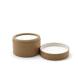 Eco Friendly <b>Cardboard</b> Round Canister Paper Shaker <b>Tube</b> With Rolled Sifter for Drying Powder Cosmetic Loose Powder Packaging - Product Image 6