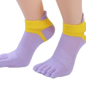 Прямые продажи от производителя в Бангладеш, хлопковые спортивные носки с пятью пальцами для женщин по низкой цене
