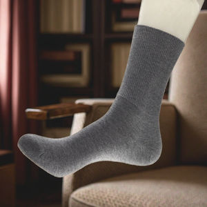 पुरुषों के बोनलेस सूती मध्यम ट्यूब एंटीबैक्टीरियल डिओडोरेंट सांस लेने योग्य आकस्मिक चालक दल मधुमेह रोगियों के लिए गर्मी के ढीले एंड फुट देखभाल - Product Image 1