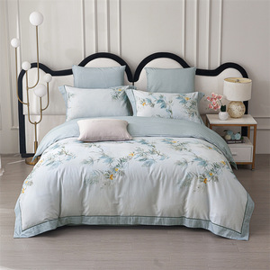 Juego de Ropa de Cama Floral Duoximeimiankang de 4 Piezas, 100% Algodón, Agradable al Tacto, Diseño Moderno, Impresión Reactiva - Product Image 2