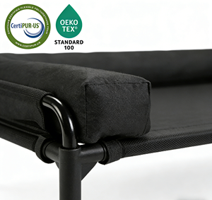 Elevated <strong>Dog</strong> <strong>Bed</strong> with Bolster Large Outdoor Raised Pet Cot Breathable Mesh Cooling <strong>Dog</strong> <strong>Bed</strong> for Extra Large <strong>Dogs</strong> - Product Image 2
