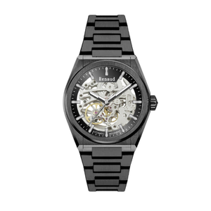 <span class=keywords><strong>Renaud</strong></span> Business Herren Automatik Luxus Taucheruhr Vollstahl Saphirglas Wasserdicht Analog Sport Skelett Mechanische Uhr - Product Image 4