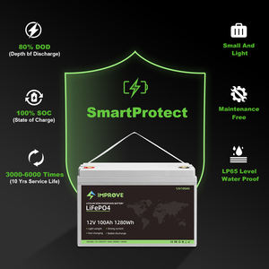 بطارية Lifepo4 حزمة بطارية ليثيوم أيون 12 فولت 100 أمبير/ساعة 100 أمبير/ساعة 150 أمبير/ساعة 200 أمبير/ساعة للاستخدام المنزلي/الخارجي - Product Image 5