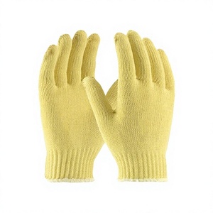 Guantes de Seguridad de Aramida Amarilla Resistentes al Calor, Tejidos, con Cinco Dedos y Puño Texturizado - Product Image 1
