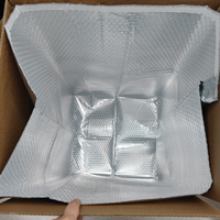 Sacs d'expédition thermiques isolés à bulles écologiques JIJID personnalisés pour les fruits de mer, maintien au chaud/au froid des aliments, réutilisables et imperméables
