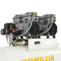 Compresseur d'air sans huile silencieux 1960W 60L 220V, puissant pour usage industriel, outils pneumatiques portables, cloueuse, fourni par l'usine chinoise