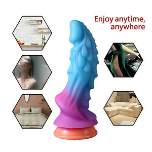 Groothandel Hoge Kwaliteit Populaire Buitenaardse Gloeiende Vloeistof Siliconen <span class=keywords><strong>Dildo</strong></span> Realistische Monster Fantasie Volwassen Speelgoed <span class=keywords><strong>Dildo</strong></span> Dames - Product Image 4