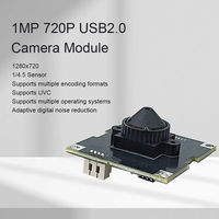 Module de caméra USB2.0 4 broches 1,25 mm avec prise 1MP GC1084, WDR 82dB, 30fps, 60DFOV, pour reconnaissance faciale intérieure, module de caméra pour ordinateur portable