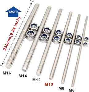 <span class=keywords><strong>Tige</strong></span> <span class=keywords><strong>filetée</strong></span> personnalisée en acier inoxydable 304 de FASTO, finition lisse, pour la construction, M3 M4 M5 M6 <span class=keywords><strong>M8</strong></span> M10 M16-M42 - Product Image 3