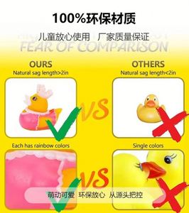 Assortiment de canards en caoutchouc de Pâques, lapins, canards pour enfants, jouets de bain, canard jaune pour bébé - Product Image 6