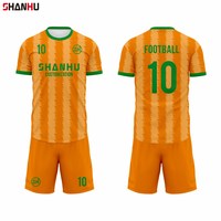 Tenue de football personnalisée : Maillot domicile et extérieur avec logo, respirant en polyester pour ensemble uniforme de football et tenues de sport