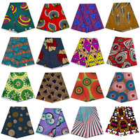 Tissu en polyester 100 % tissé 150D, imprimé wax africain, motif Ankara Dutch Wax personnalisé pour turban et robe de soirée, vente en gros