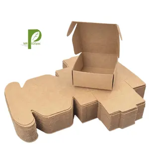 50Pcs 2.04x2.04x0.98in Mini Kraftpapier Box Diy Kartonnen Dozen Handgemaakte Zeep Houder Oorbel Broche Favor Kleine Mailing Doos