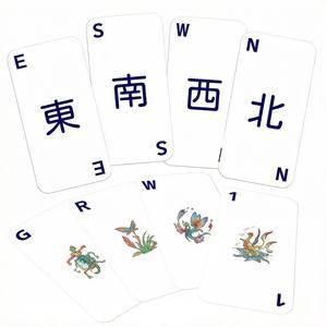 Juego de Cartas de Mahjong Americanas de Lujo, de Plástico, Personalizables, Baraja Completa de Póker y Mahjong Premium - Product Image 3