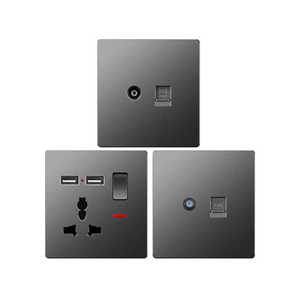 Presa a Muro di Lusso KXN a Singolo Polo, Presa Elettrica Multifunzionale di Alta Qualità EU/UK/Universale, 16A Max. Corrente - Product Image 5