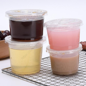 Gobelets en plastique jetables en gros pour yaourts, desserts, puddings, assiettes de dégustation, apéritifs, mousses, sauces et gelées - Product Image 1