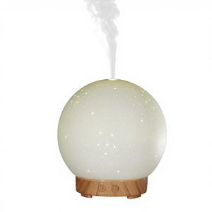 White Ceramic Aroma Diffuser 0.5L Ultrasonic Essential Oil <b>Humidifier</b> Home Office Desktop Use - Product Image 3