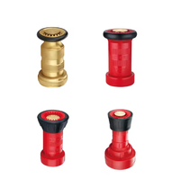 Pistolet d'incendie flexible en plastique rouge pour tuyau d'arrosage