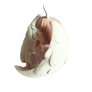 Usine en gros personnalisé mignon oreilles de <span class=keywords><strong>lapin</strong></span> ange fille Statue résine artisanat ornement décoration de la maison fille cadeau - Product Image 5