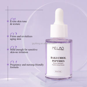 Bakuchiol Soro Private Label Vegan à base de plantas Suave Skincare Peptídeos Faciais Soro Iluminar o embotamento Anti Envelhecimento Bakuchiol Soro - Product Image 5