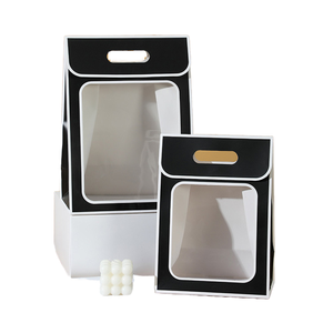 Túi Quà Tặng trong suốt <span class=keywords><strong>PVC</strong></span> và túi giấy Nhà cung cấp Tote Quà Tặng nghệ thuật giấy tái sử dụng gói túi với xử lý - Product Image 1