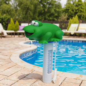 Neuankömmling BN Schwimmbad Schwimm thermometer <span class=keywords><strong>Cool</strong></span> Style Wasser temperatur Reinigungs becken Thermometer Frosch Mit Schnur - Product Image 2