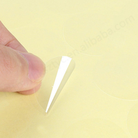 Étiquettes autocollantes rondes transparentes en vinyle, fabriquées sur mesure, imperméables, disponibles en tailles de 20 à 50 mm ou plus, commande personnalisée acceptée