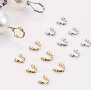 Vaccumm Plating Fashion Stainless Steel U-shaped Connection Buckle Wire Guard for DIY <strong>Jewelry</strong> Bracelet Making Necklace <strong>Supplies</strong> - Product Image 1