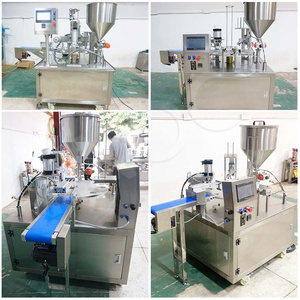 HNOC Automatic Jelly Butter <strong>Cup</strong> Seal Machine <strong>Mini</strong> Plastic Water Yogurt <strong>Cup</strong> Fill and Seal Machine - Product Image 5