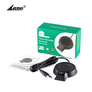 Lane M100 Pro Hot Bán cửa sổ intercom Micro có dây USB hội nghị Microphone Máy tính để bàn đen ABS hát loa - Product Image 1