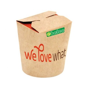 ตัวอย่างฟรี16Oz 26Oz 32Oz บรรจุภัณฑ์อาหารคราฟท์ทิ้งนำกล่อง Doner ก๋วยเตี๋ยว - Product Image 2