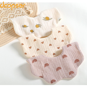 Doopser vendita calda cotone neonato morbido rotondo 360 panno ciuccio bambino - Product Image 3