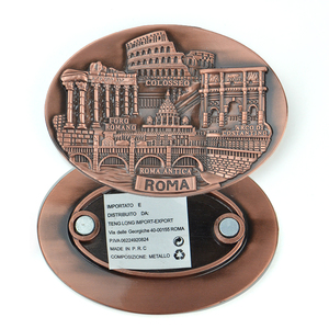 Magnete per Frigorifero in Metallo OEM ODM, Magnete Personalizzato 3D per Città e Paesi, <span class=keywords><strong>Souvenir</strong></span> Turistico Personalizzato per Sublimazione - Product Image 2
